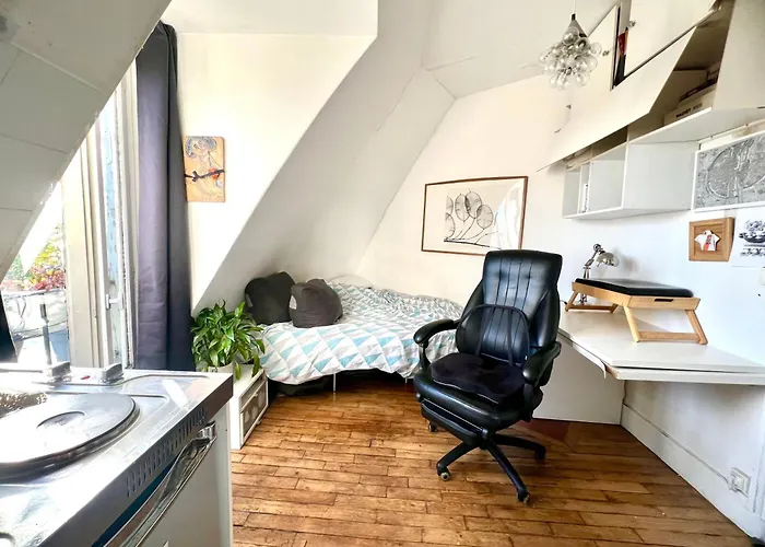 Petite Attique - Avec Vue Sur La Tour Eiffel *